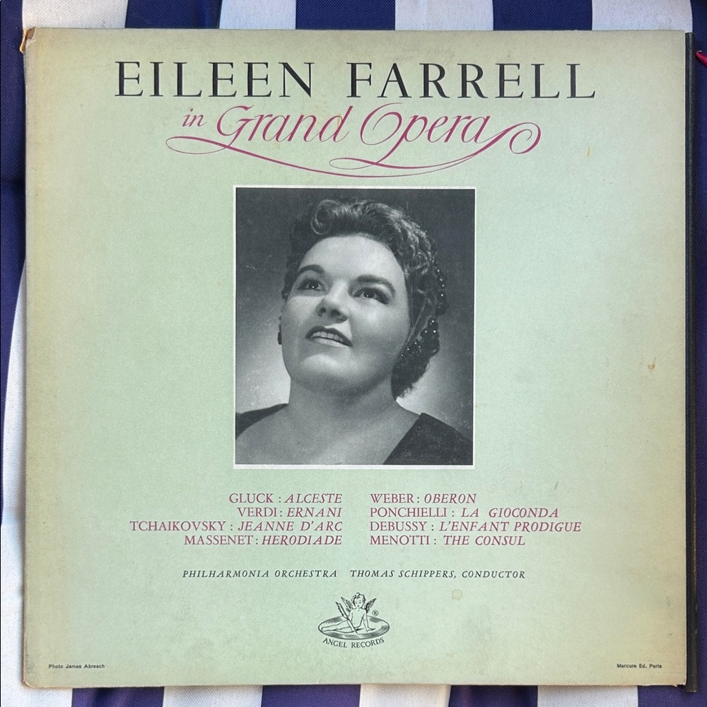 Eileen Farrell Grand Opera Vinyl Record